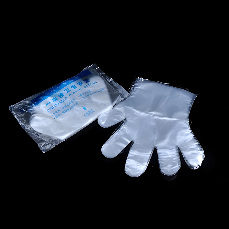 Vandtætte og olietætte Off-white HDPE handsker